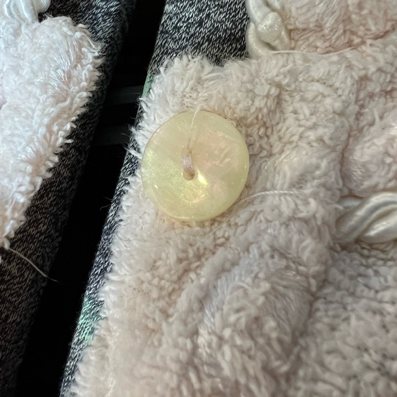 Vintage 80s Diamond Tea terry robe or swim cover - Picture 6 of 7